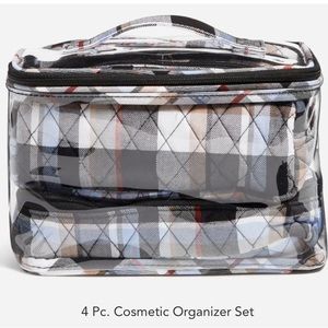 Vera Bradley 4 Piece cosmetic organizer. Pattern: Cotton